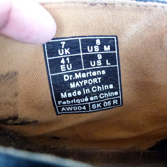 Dr. Martens Chukka Boots Mens 8 US Women 9 Black Mayport Canvas Lace Up Preppy - Picture 6 of 15